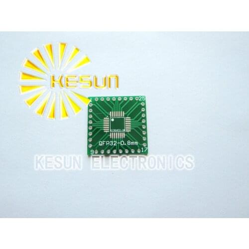 100PCS X QFP32 QFN32 turn DIP32 0.65MM 0.8MM IC adapter Socket / Adapter plate PCB