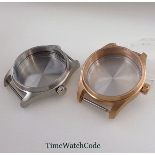 39mm Watch Case Parts Fit For NH35A /NH35 NH36A /NH36 Movement 200M Waterproof CUSN8 Material True Bronze Case Sapphire Glass