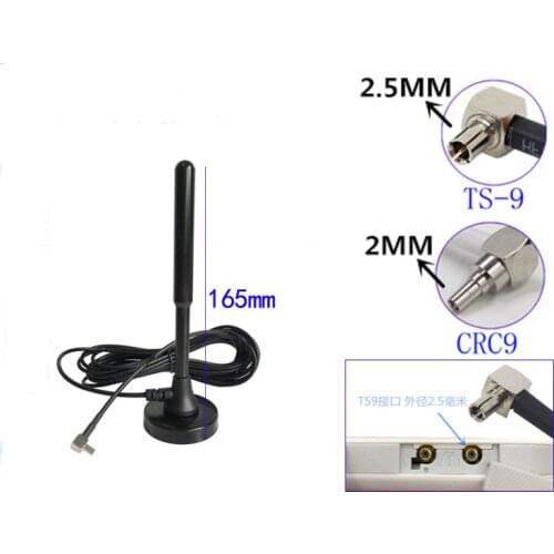 Walkman WiFi E5573s External gain antenna 4G signal enhanced antenna 5M disk TS-9 interface
