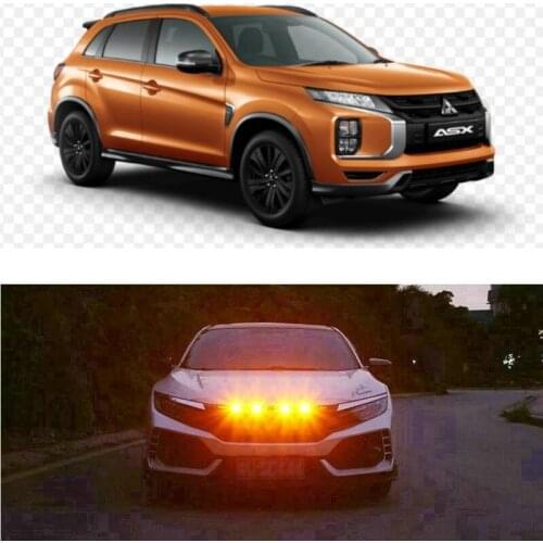 Car Accessories Grille Light Lamp For mitsubishi asx lancer outlander l200 lancer 10 Canter Grandis Pajero I-Mie Space CARISMA