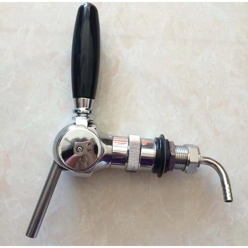 Belgian Beer tap,With Flow Controller, 30mm Thread Shank,Wahser,Nut And Hose Barb ,Brass Material,For Homebrew