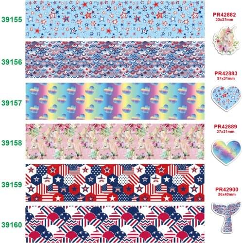 Free shipping characters 4th of july printed grosgrain ribbon 39155