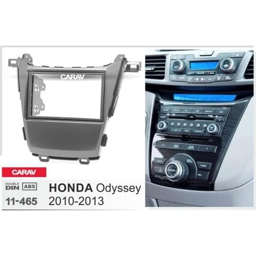 CARAV 11-465 Double Din Fascia For HONDA Odyssey 2010-2013 Radio DVD Stereo Panel Dash Mounting Installation Trim
