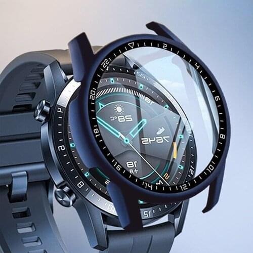 Case Screen For Huawei Watch GT 2e 2 46mm 2 Pro Full Cover Bumper Screen Tempered for Honnor Magic Watch 2 46mm Protector shell