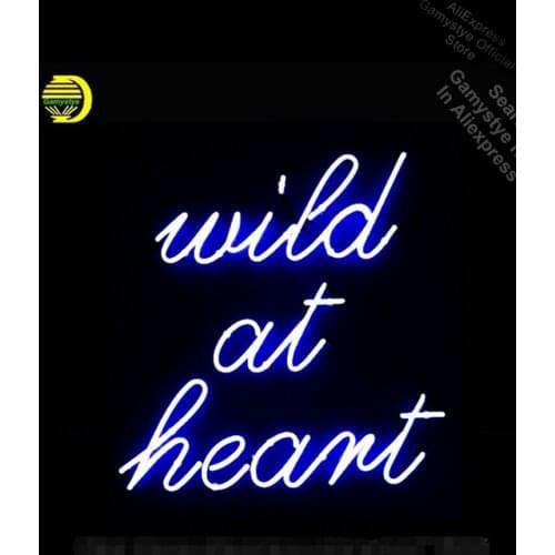 Wild at Heart Neon Sign Advertise Custom LOGO Neon Bulb Beer Glass Money Exchange Sign Advertisement Sign Lighting Letrero Neon