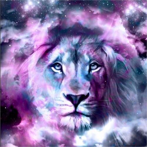 Dpsprue 5D Diamond Painting Full Square/Round Animal Lion Pictures Of Rhinestones Diamond Embroidery Diamond Mosaic Gift