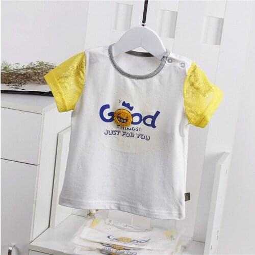 2 3 4 5 6 Y Baby Boys T-shirts 2021 Summer New Kids Casual Letter Short Sleeve Tops Cotton Breathable Soft T Shirts For Boys