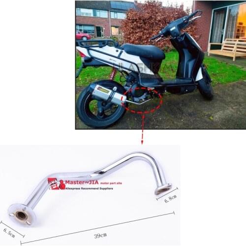 GY6 50cc 139qmb 139qma contact pipe EXHAUST PIPE Universal Scooter Motorcycle Exhaust Muffler Contact pipe To Engine GY6 50 80