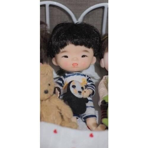 HeHeBJD Dundun 1/8 body model baby girls boys doll free eyes Palm doll