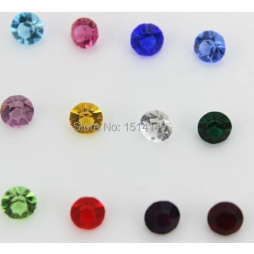 Hot selling 4mm birthstone crystal floating charms living glass memory floating locket(1lot=12color*20pcs)