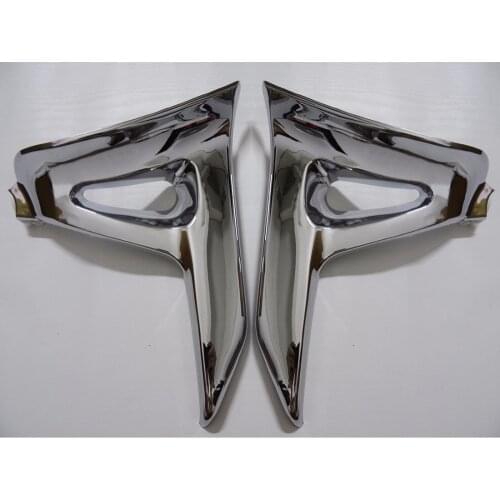 2x Chrome Fairing Set Battery Side Cover Trims For Honda GL 1800 2001-2006 2001 2002 2003 2004 2005 2006 [PA381]