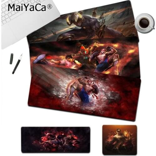 MaiYaCa League of Legends Lee sin girl pad Beautiful Anime Mouse pad Mat Size for Keyboards Mat Mousepad for boyfriend Gift