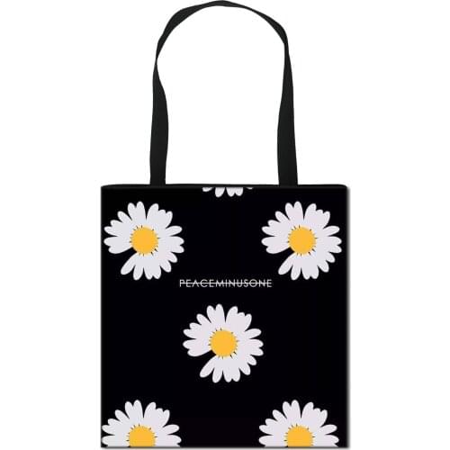 New Printed Flower Girls Women Messenger Bags Women Large Capacity Travel Shopping Bags Handbags Fashion Portable Shoulder Bags