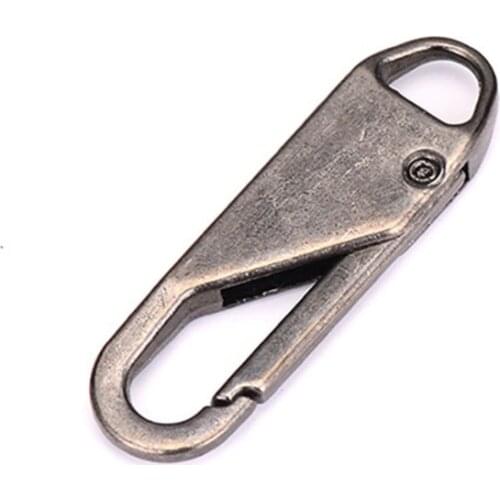 10Pcs Zipper Pull Replacement Repair Kit Slider Pull Tab Universal Fixer Metal Zippers Head 066F