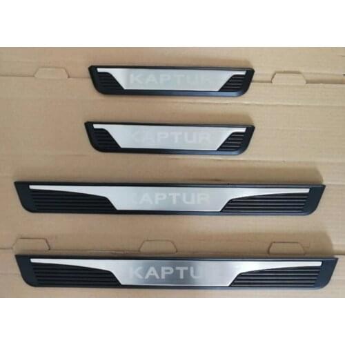For Renault Captur 2016-2018 shipping Stainless Steel Door Sill Scuff Plate Car styling