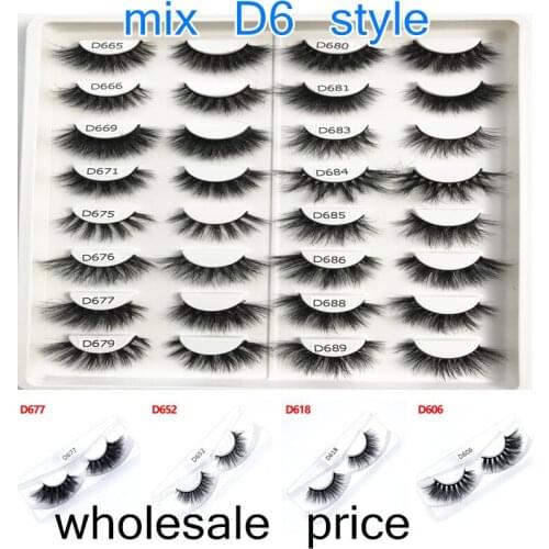 Mink Eyelashes 10-25mmLashes Fluffy 3d Mink Lashes Makeup Dramatic Long Natural Eyelashes Wholesale Eyelash Extension Maquillaje