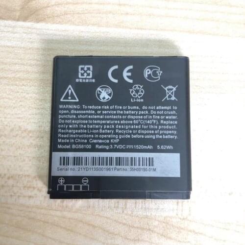 New Good Quality 1520MAH BG58100 Battery For HTC G14 G17 G18 G21 G22 Radar 4G S610d Sensation XE Z710e Z710T Z715E