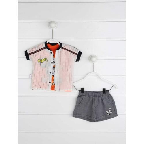 Orange Summer Baby Boy 3 PCs Set