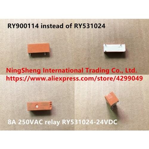 Original new 100% RY900114 instead of RY531024 import 8A 250VAC RY531024 relay RY531024-24VDC