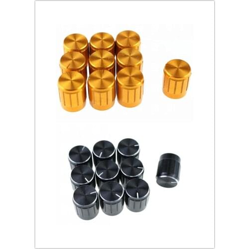 Potentiometer Knob Aluminum Knobs Cap Diameter 15MM 15x17mm Golden Black Color Colorful Caps Electronic Component