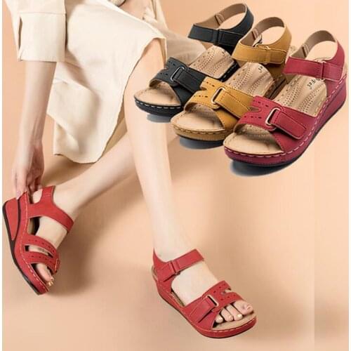 2021 Ladies Sandals Platform Fashion Women Shoes Casual Plus Size Wedges Open Toe Sandals Summer New Female Wedges Shoes zz176