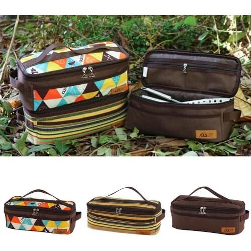Outdoor Camping Cookware Storage Bag Portable Camping Tableware Storage Bag Hiking Picnic Cookware Bag
