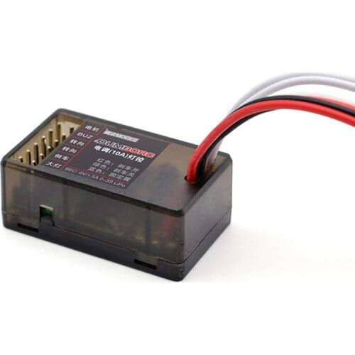 DumboRC 10A Brushed ESC 2s/3s 12V Dual Way Speed Controller Brake LED Control for RC Vehicle Car Boat Tank Airplane Drone