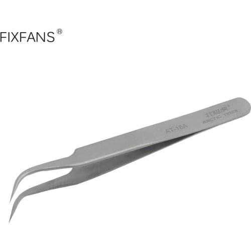 Fine Pointed Tweezers Precision Stainless Steel Curved Tweezers for Electronics Repair Tools Phone BGA SMD Soldering Tweezers