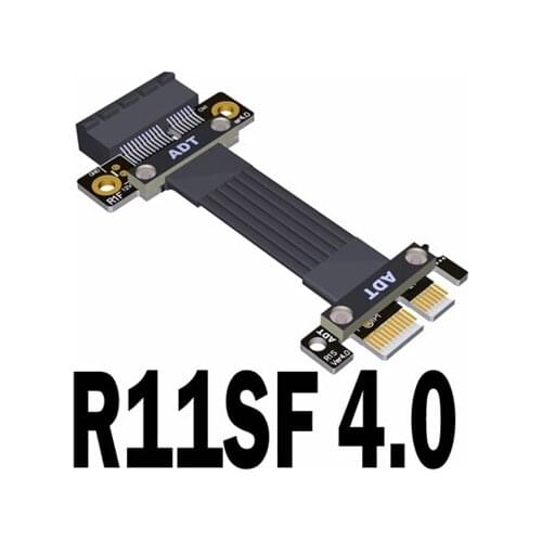 ADT-Link PCI Express 4.0 X1 Extension Cable for PCIe X1 Audio, LAN, USB Cards, Extension