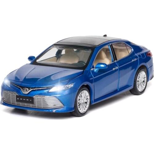 1:32 scale Hot vehicle wheels toyota 2019 camry metal model with light and sound pull back diecast car alloy toys collection