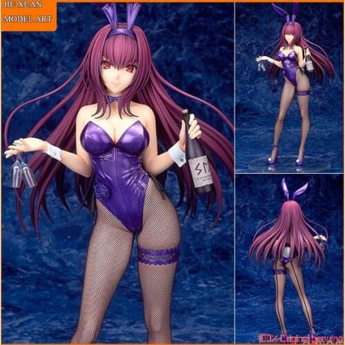 100% Original: Anime Fate FGO Scathach 1/7 Bunny Girl PVC Action Figure Anime Figure Model Toys Figure Collection Doll Gift