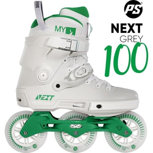 100% Original Powerslide NEXT Trinity Frame Inline Skates 3*100mm 4*80mm Grey Green Street Racing Roller Free Skating Patines