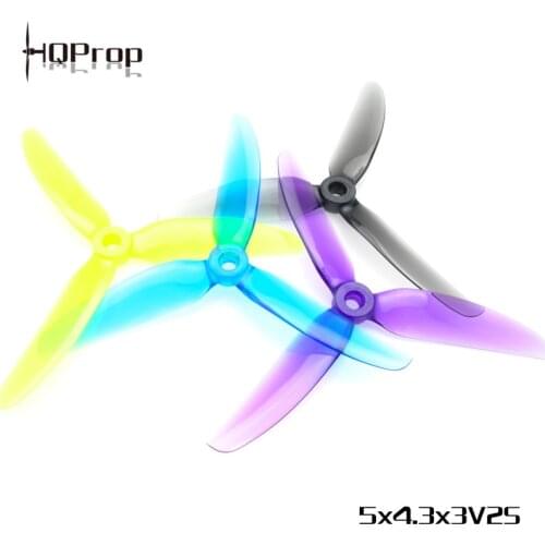12 PCS / 6 Pairs HQProp Freestyle Prop 5X4.3X3V2S CW+CCW 5 Inch Propeller for FPV Racing RC Drone Quadcopter Multirotor RC Parts