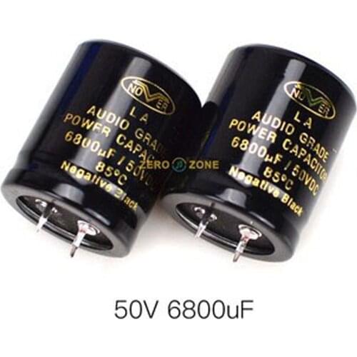 2pc Nover Novartis 6800uF 50V Fever Bronzing AUDIO Electrolytic Capacitor