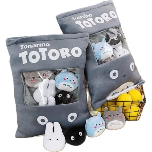 8pcs mini stuffed toys inside a bag Pillow Swag Japan Anime Cartoon Throw Pillow Animal Cushion gift toys for Children