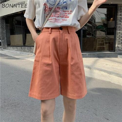 Casual Pants Women Wide Leg Pockets Button Summer BF Loose Zipper-Fly Mujer Pantalones S-4XL Breathable Daily Simple Fashionable
