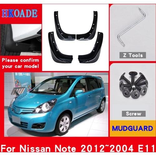 Car Fender Mud Flaps For Nissan Note 2012~2004 E11 Mudguards Splash Guards Fender Mudflaps Car Fender Accessories