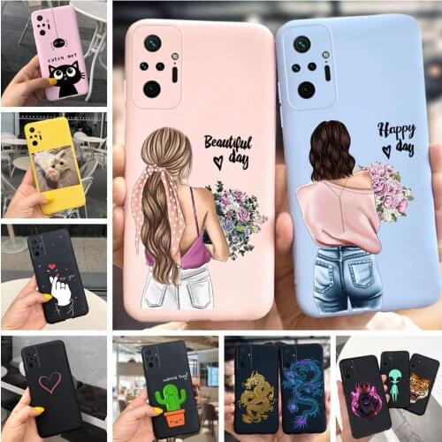 TPU Case For Xiaomi Redmi Note 10 Pro Cover 2021 Luxury Matte Soft Back Coque For Xiaomi Redmi Note 10 Pro 5G Global Version Bag