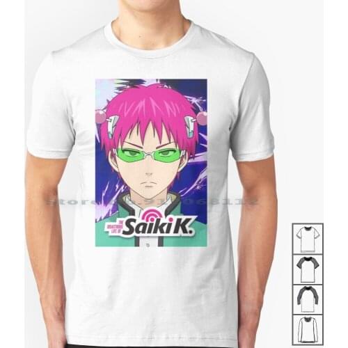 Saiki K Anime T Shirt 100% Cotton Anime Bungo Stray Dogs Cool Manga Comic Hentai Japanese The Promised Neverland Mom Connie