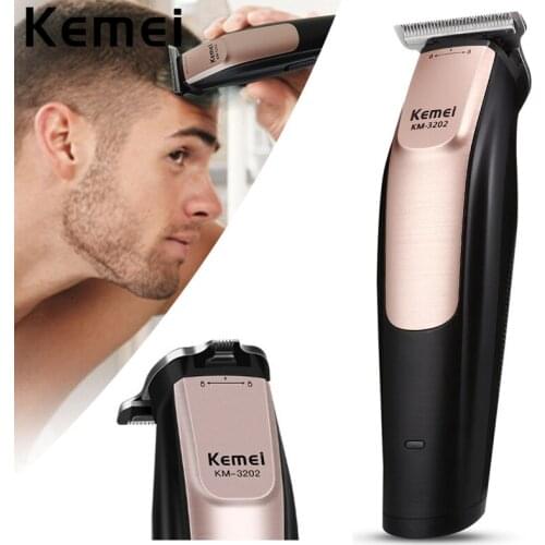 Kemei Men Hair Clipper Trimmer Razor DIY Electric Hair Trimmer Precision Haircut Clipper USB Recharge Cordless Cutting Machine
