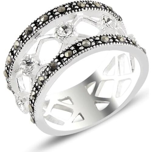 Silver 925 Sterling Zircon Stone Ring