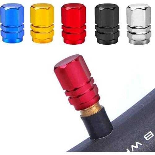 4pcs Tire Valve Caps Bolt-in Aluminum Theftproof Valve Caps Bike Car Motorcycles Wheel Tires Valves Tyre Stem Air Caps