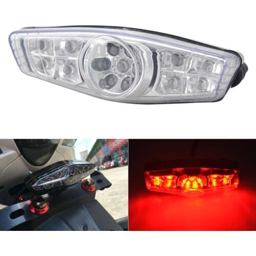 Retro Motorcycle Brake Stop Running Red LED Tail Lights For Harley Honda Yamaha ATV Dirt Bike Decorative Lamps Custom