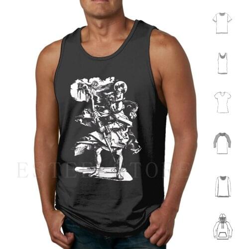 St Christopher Tank Tops Vest Cotton Reprobus Christian Catholic Jesus Patron Of Drivers St Saint Saints Bible Prayer Faith