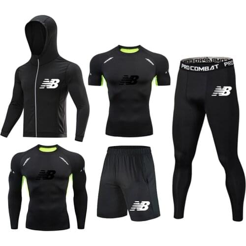 Mens Summer, Winter Snd Autumn Fast Drying Compression Breathable Sports Suit Jogging And Running Suit Fitness Gym Training