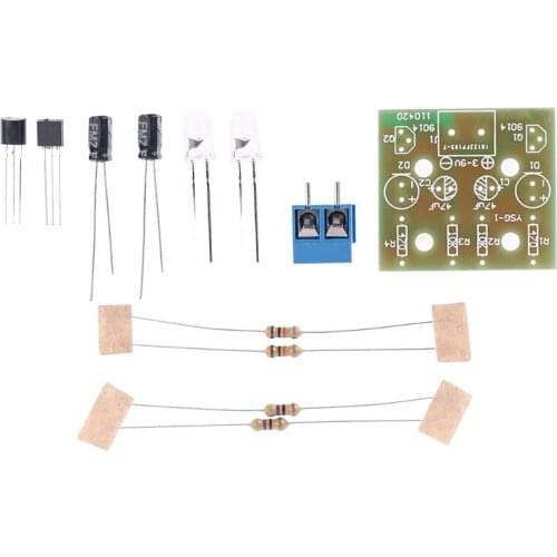 1Set Electronic DIY Making Kits Breathing Light Repair Parts Flashing Lamp Electronic Circuit Board Tools