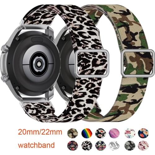 Active 2 strap for samsung galaxy watch 3 45mm 41mm 46mm Gear S3 Frontier nylon loop 20mm 22mm for amazfit bip gts huawei gt 2e