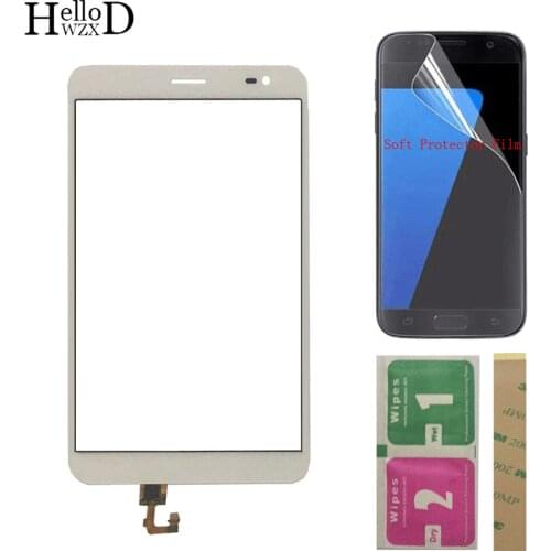Touch Screen TouchScreen For Huawei MediaPad X1 7.0 Touch Glass Digitizer Assembly X1 7D-501u Tablet Touch Panel +Protector Film