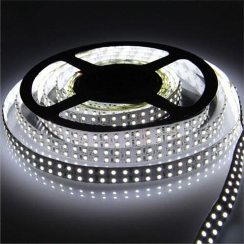 Led Strip 3528SMD Double Row High Bright 240 LEDs M Waterproof IP67 LED Lamp Light Ribbon 3528 6000-7000K