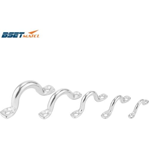Stainless Steel 316 Bimini Boat Top PAD EYE Straps Tie Down Kayak Deck Loops Tie Down Anchor Point footmans loo marine hardware